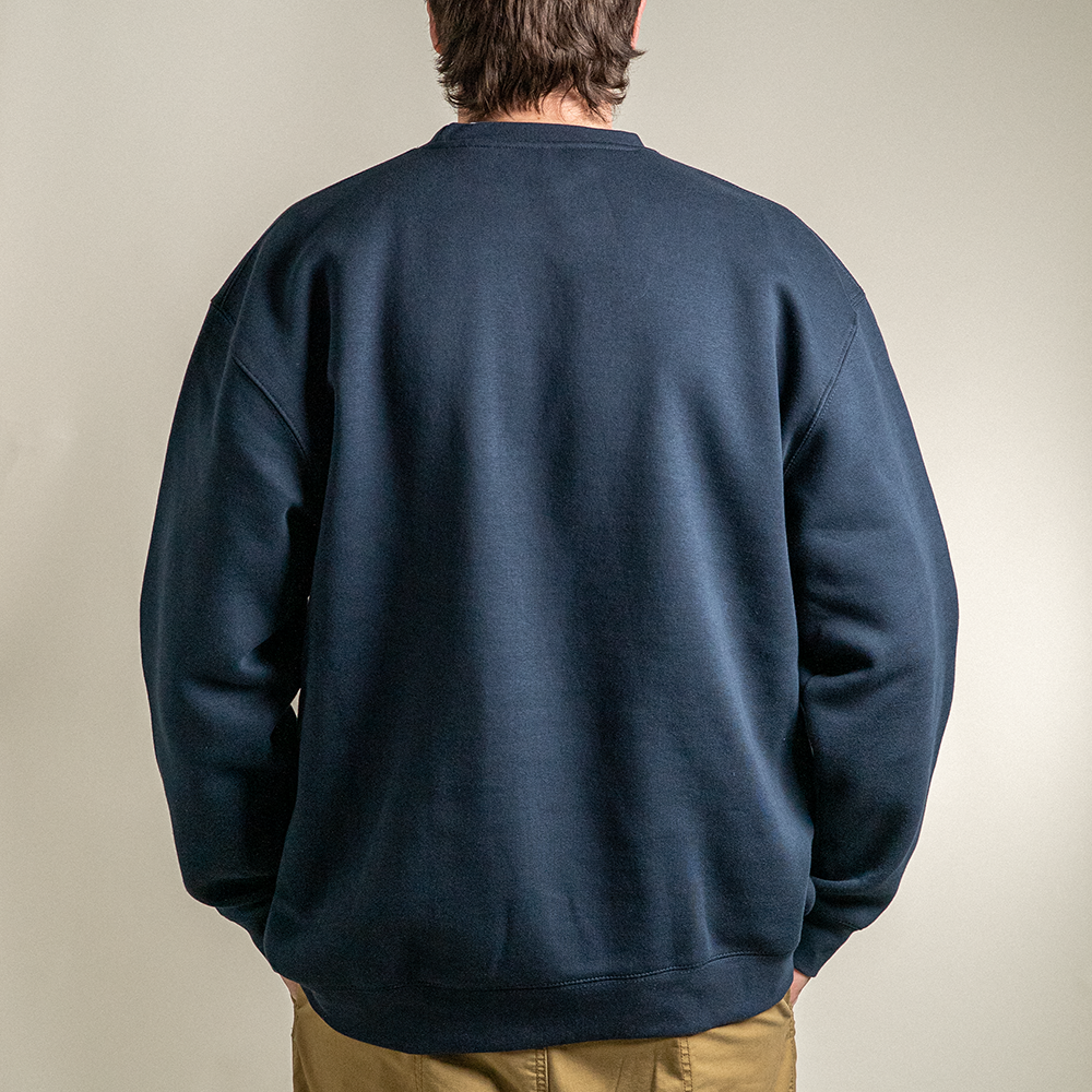 Back view of Dopamine cherry sweatshirt