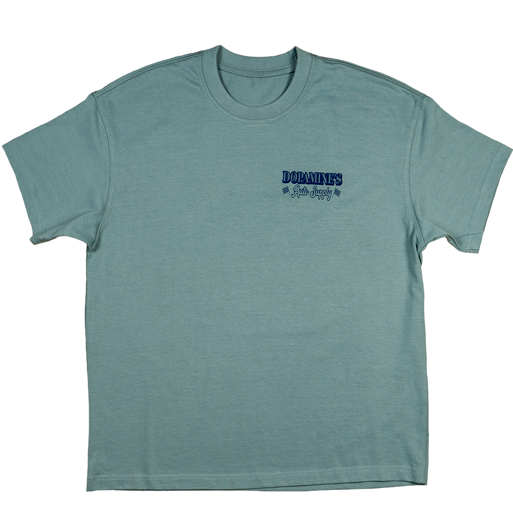 Flat lay of Under the Hood Heavyweight Tee – full front view