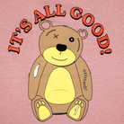 Oversized Fit Mauve Crop Tee with Drop Shoulder – It’s All Good Design