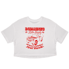 Under the Hood Women’s Crop Top – Mental Health T-Shirt White