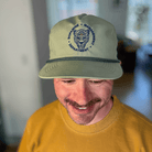 Unisex Leopard Cotton Nylon Hat with Third Eye Embroidery