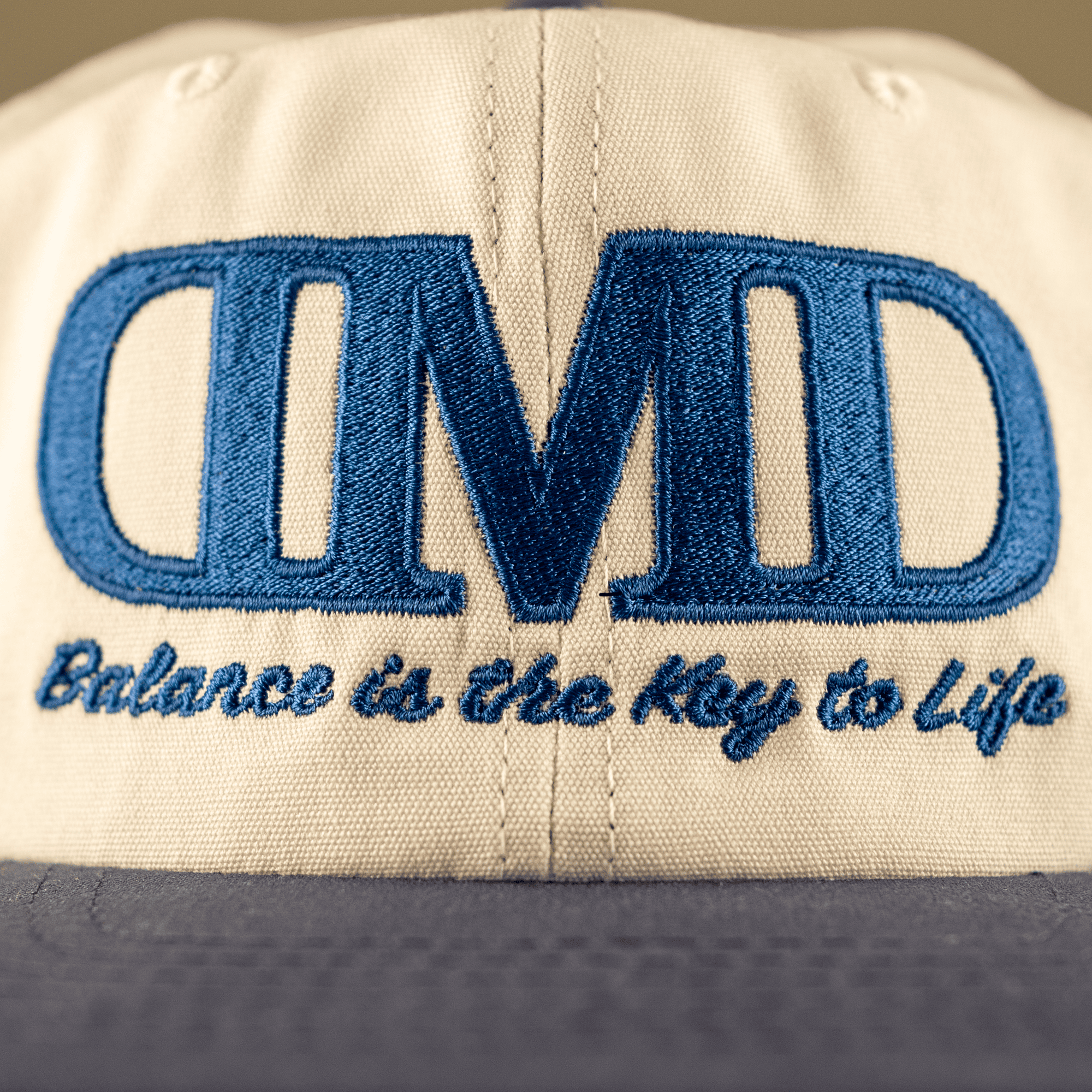 Stylish unstructured hat for men and women with positive mental health message