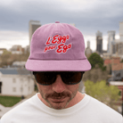 Unisex micro corduroy hat with embroidered patch