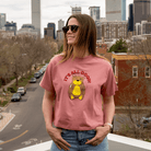 Oversized Fit Mauve Crop Tee with Drop Shoulder – It’s All Good Design