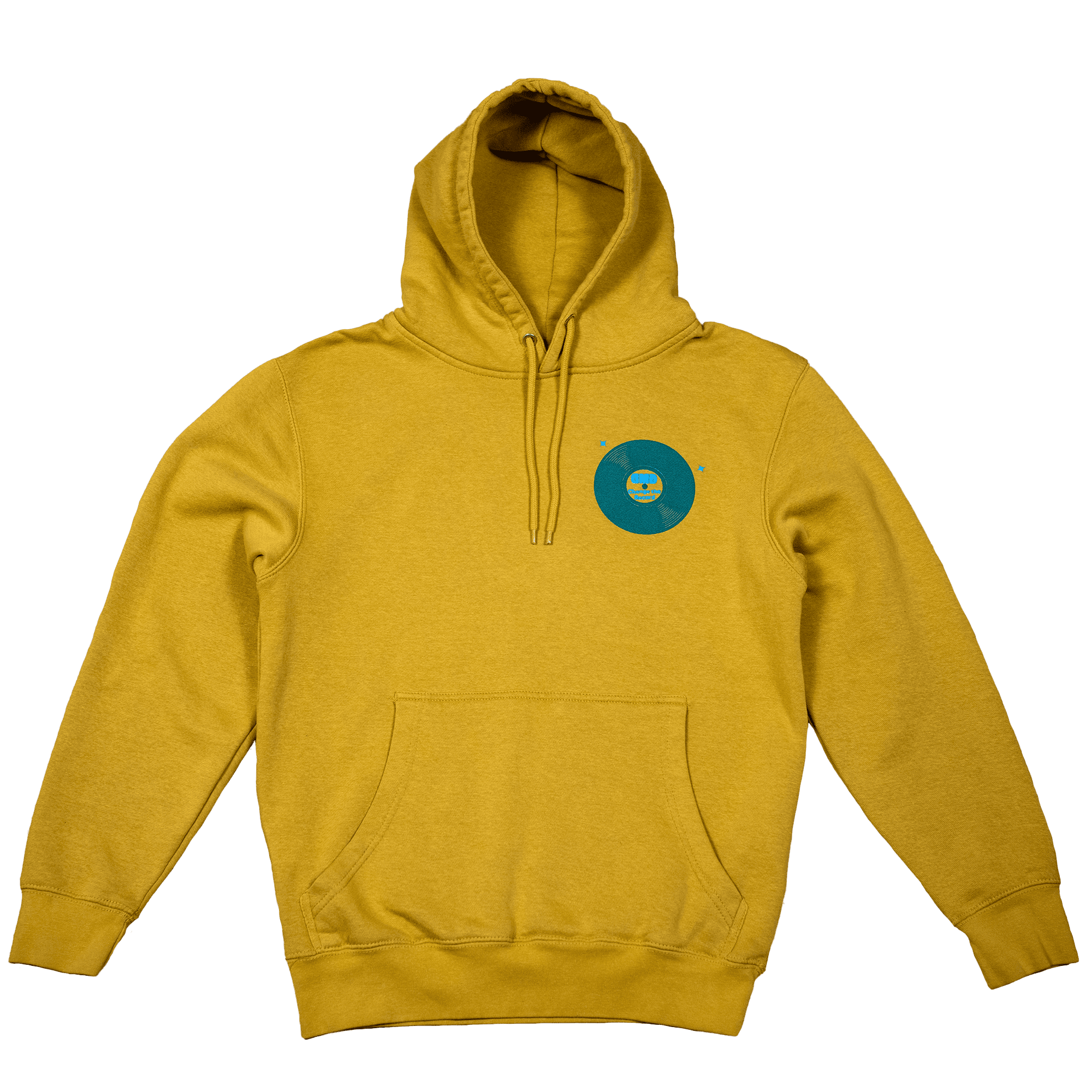 Change the Record Hoodie in Gold – 100% Cotton Fleece Hoodie
