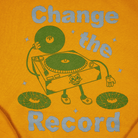Change the Record Hoodie in Gold – 100% Cotton Fleece Hoodie