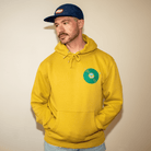 DMD Hoodie with Positive Mental Health Message – Gold & Mint