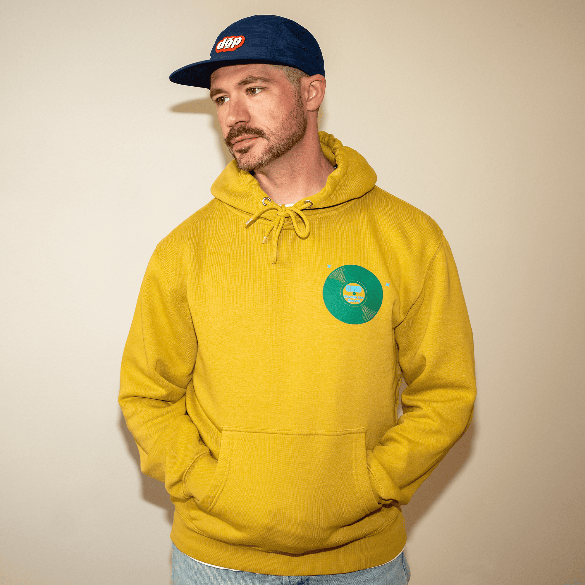 DMD Hoodie with Positive Mental Health Message – Gold & Mint