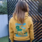 DMD Hoodie with Positive Mental Health Message – Gold & Mint