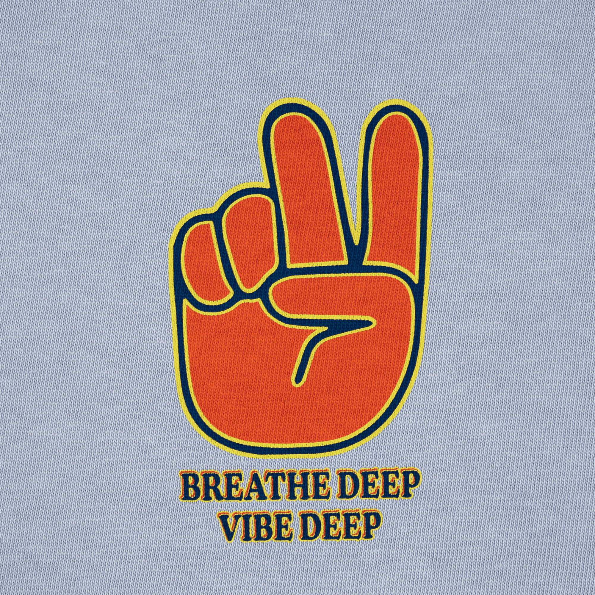 Unisex heavyweight summer t-shirt in pigment dyed blue
