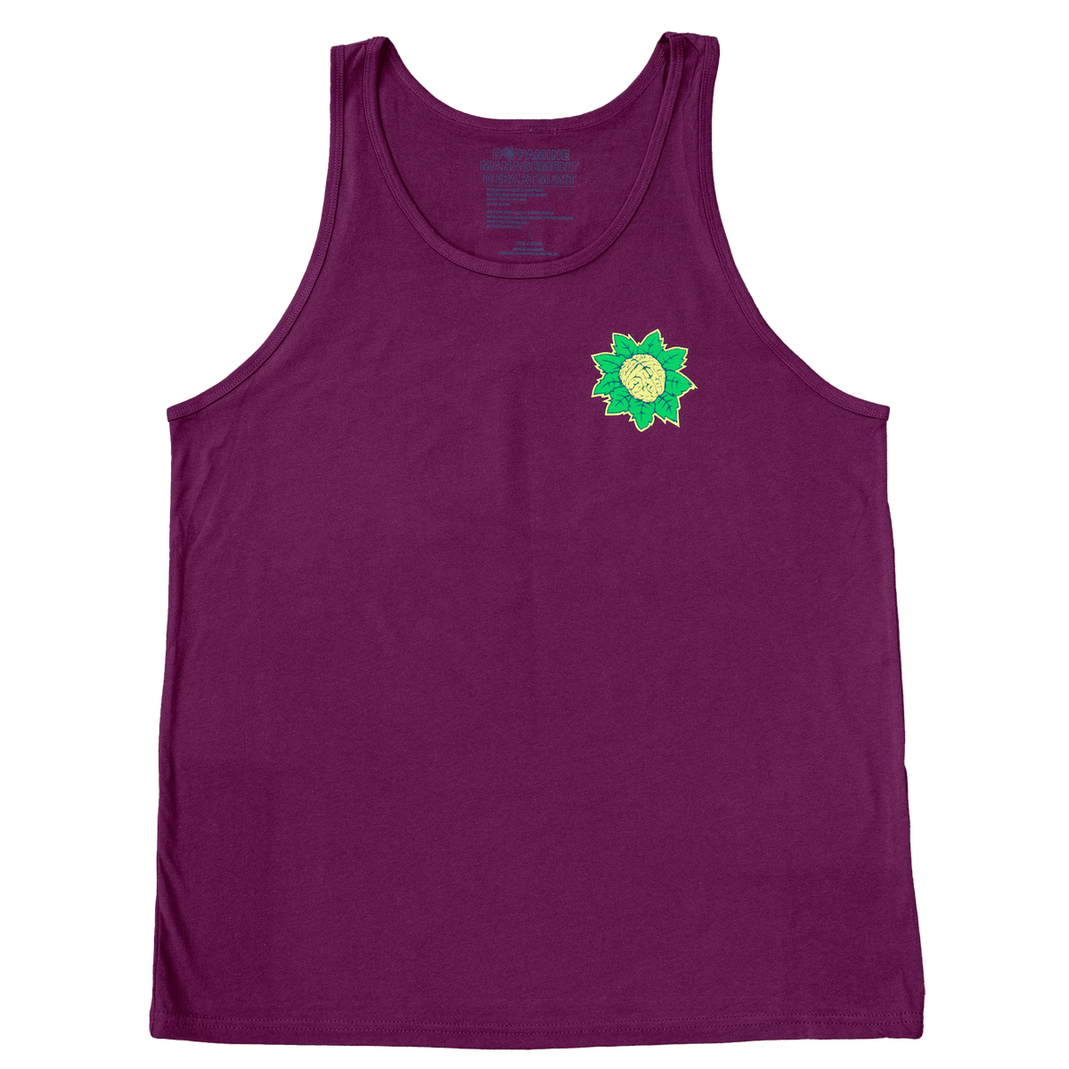 Icon Mindflower Maroon Cotton Tank Top – Unisex | DMD