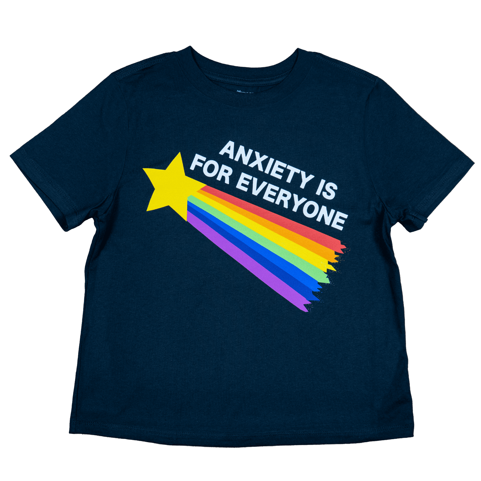 Women’s black cotton crop tee promoting mental health awareness