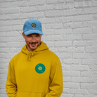 Icon Corduroy Hat – Mindflower emblem detail close-up