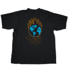 Unisex Oversized Pigment Dyed Black Tee for Earth Day
