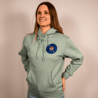 DMD Hoodie with Positive Mental Health Message – Gold & Mint