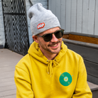 Heather Gray Beanie With dōp Logo Patch