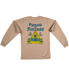 Back view of Pyramid of Success Long Sleeve Tee with “Be Yourself” pyramid graphic