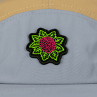 PVC patch detail Mindflower icon on nylon hat