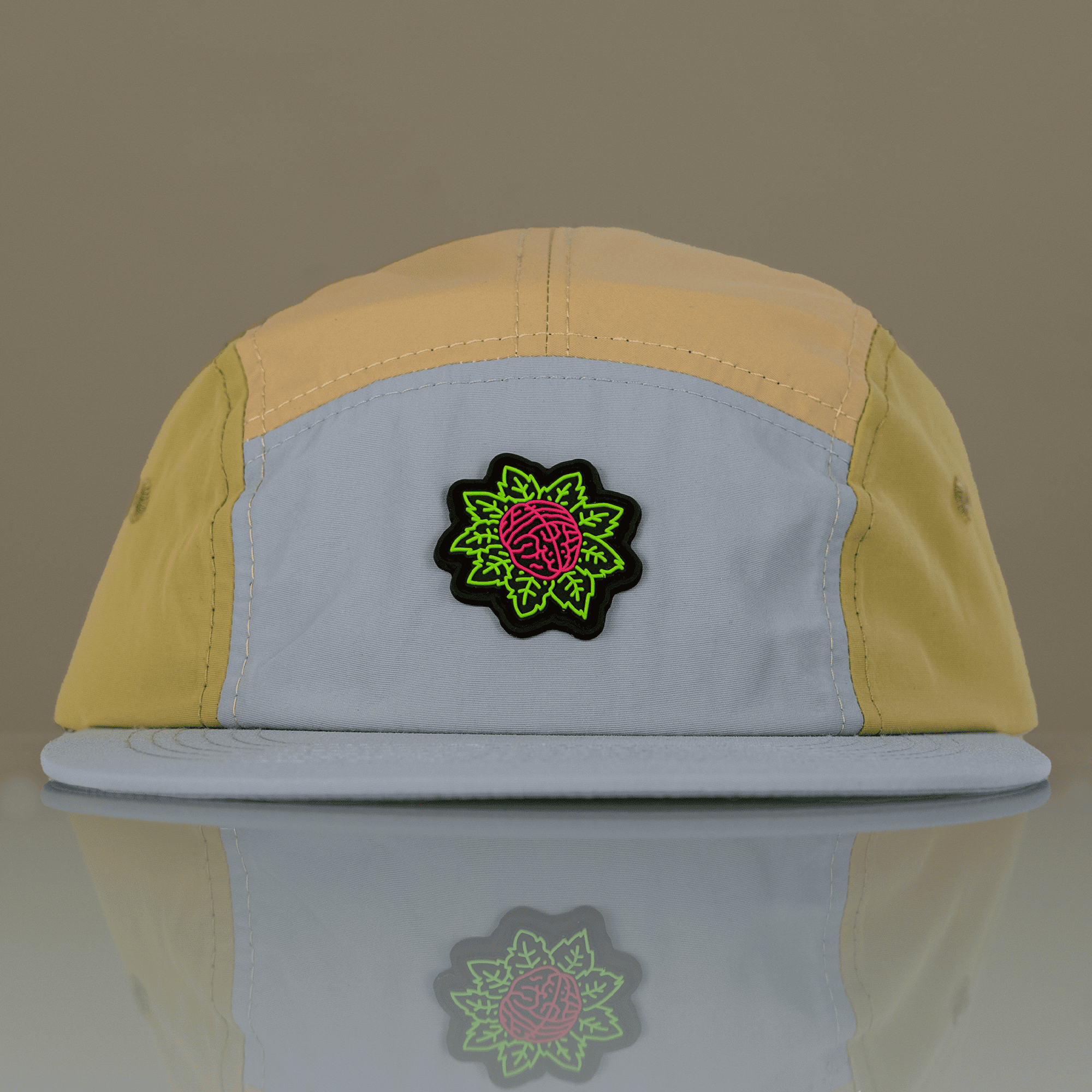 Icon Mindflower 5-Panel Nylon Hat multicolor front view