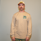 Model wearing the Pyramid of Success tee, front view