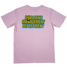 Pink Smily Face T Shirt with Warped Graphic – Back View