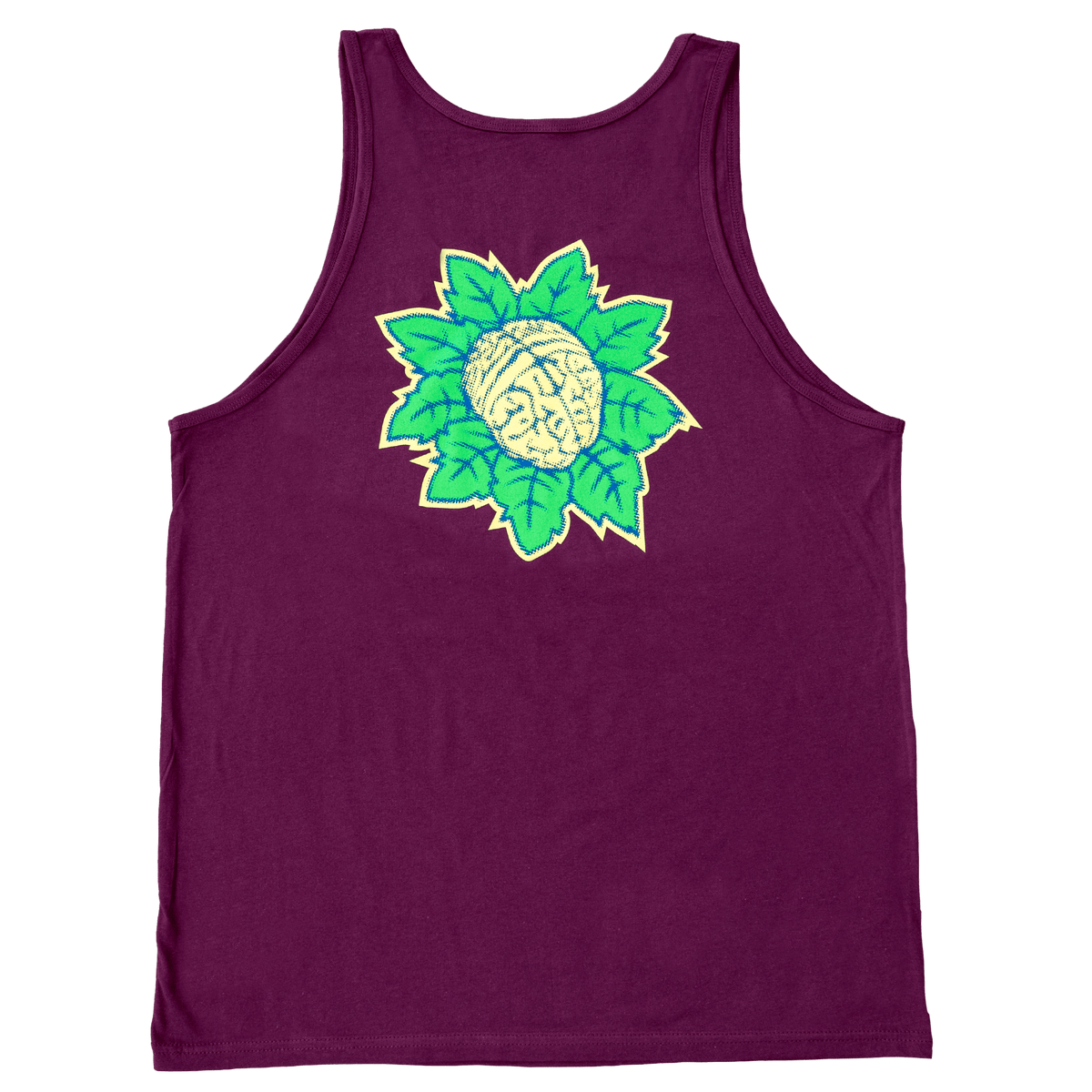 Icon Mindflower Maroon Cotton Tank Top – Unisex | DMD