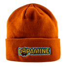 Muted orange embroidered DOPAMINE Smily Beanie