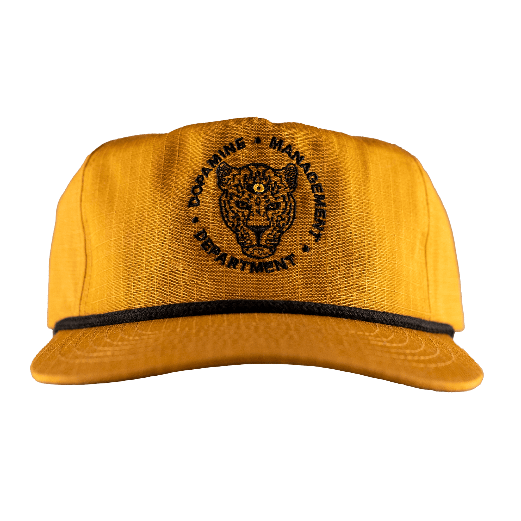 Unisex leopard snapback hat with third eye embroidery