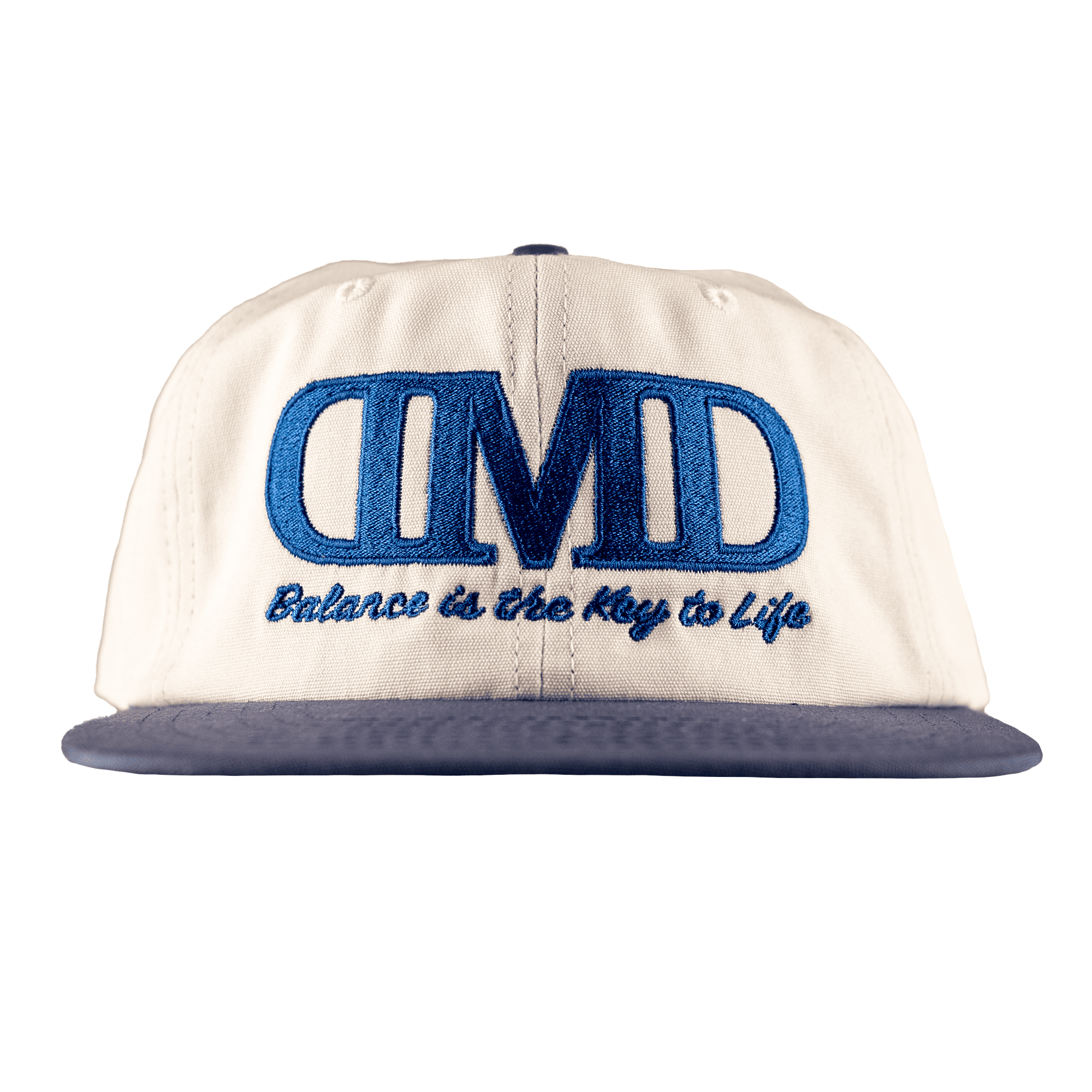 Unisex low profile canvas hat with embroidered Balance is the Key to Life quote
