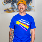 Screen printed anxiety awareness shirt from DMD Shop