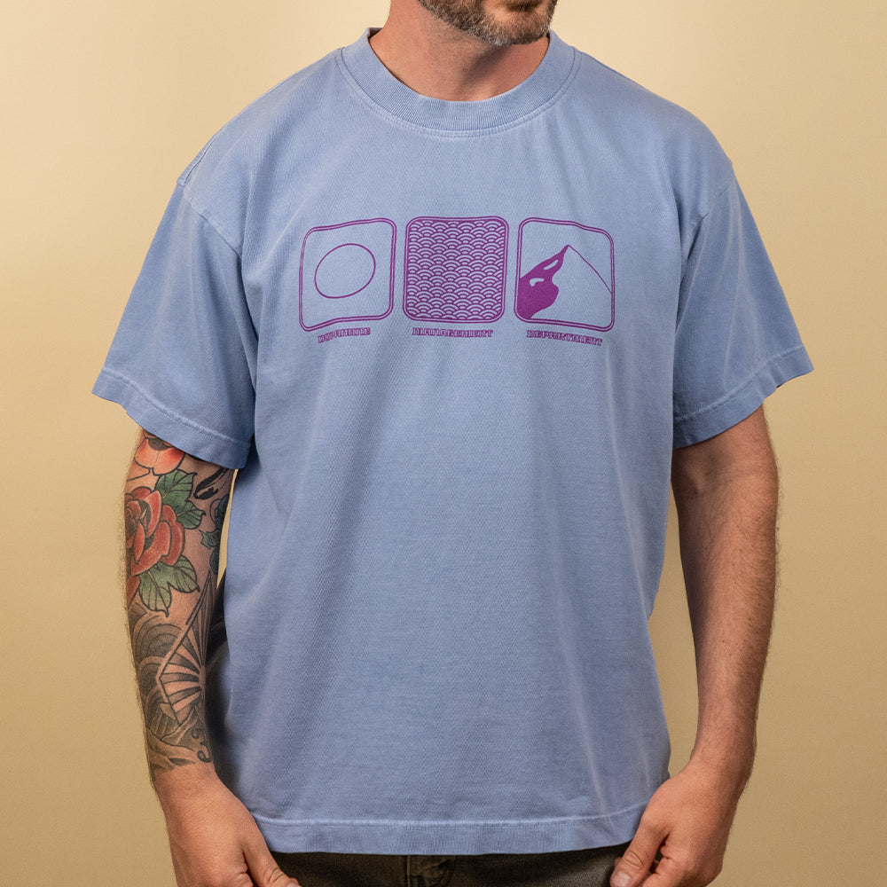 Mountain Heavyweight Tee | Boxy Garment Dyed Shirt | DMD