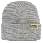 Heather Beanie in white & grey heather with Dopamine Management Department label