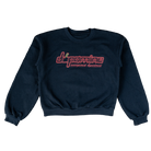 Black women's sweatshirt with geometric cherry dopamine management department logo