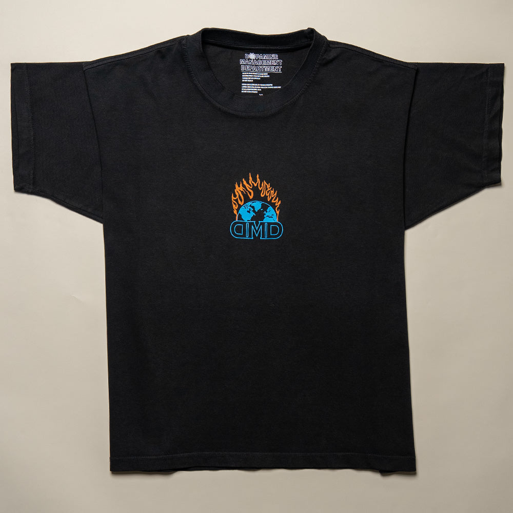 Globe Heavyweight Tee – Eco-Conscious Black T-Shirt | DMD