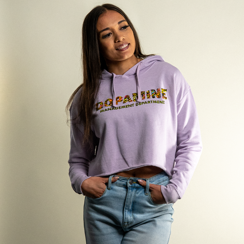 Wallflower Crop Top Hoodie – Women's Fleece | DMD Wallflower Crop Top Hoodie – Women's Fleece | DMD